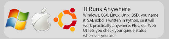 SABnzbd cross platform support
