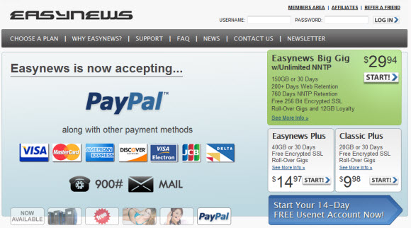  PayPal, credit card (Visa, MasterCard, American Express, Discover, JCB), 