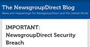 NewsgroupDirect security breach